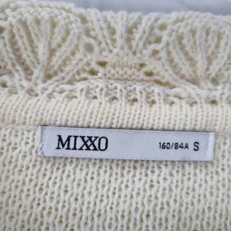 F6278 MIXXO 여S 크롭 가디건 단추없음/더크