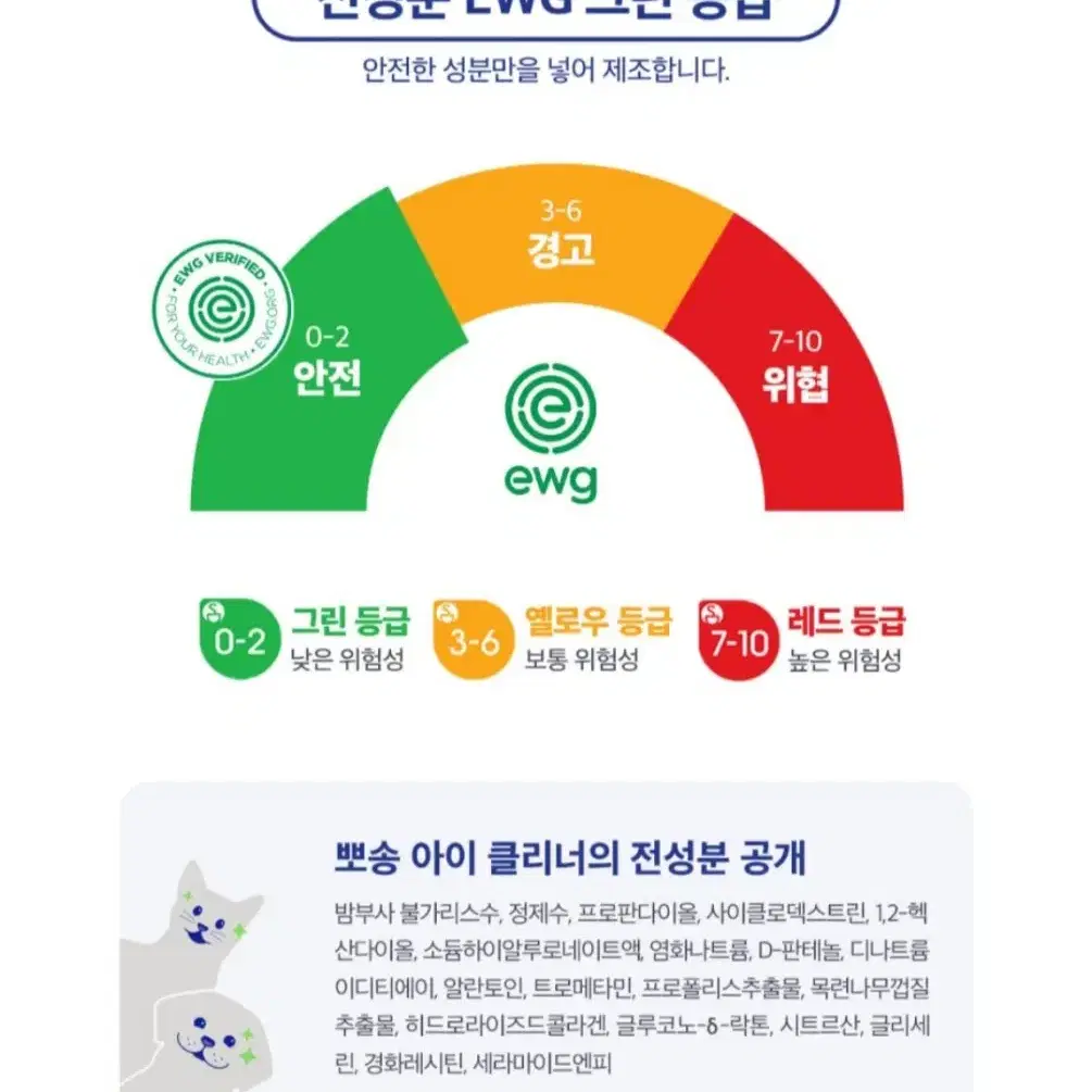 [새제품]브이랩 뽀송 아이클리너 강아지 눈물자국 관리 눈세정제 강아지샴푸