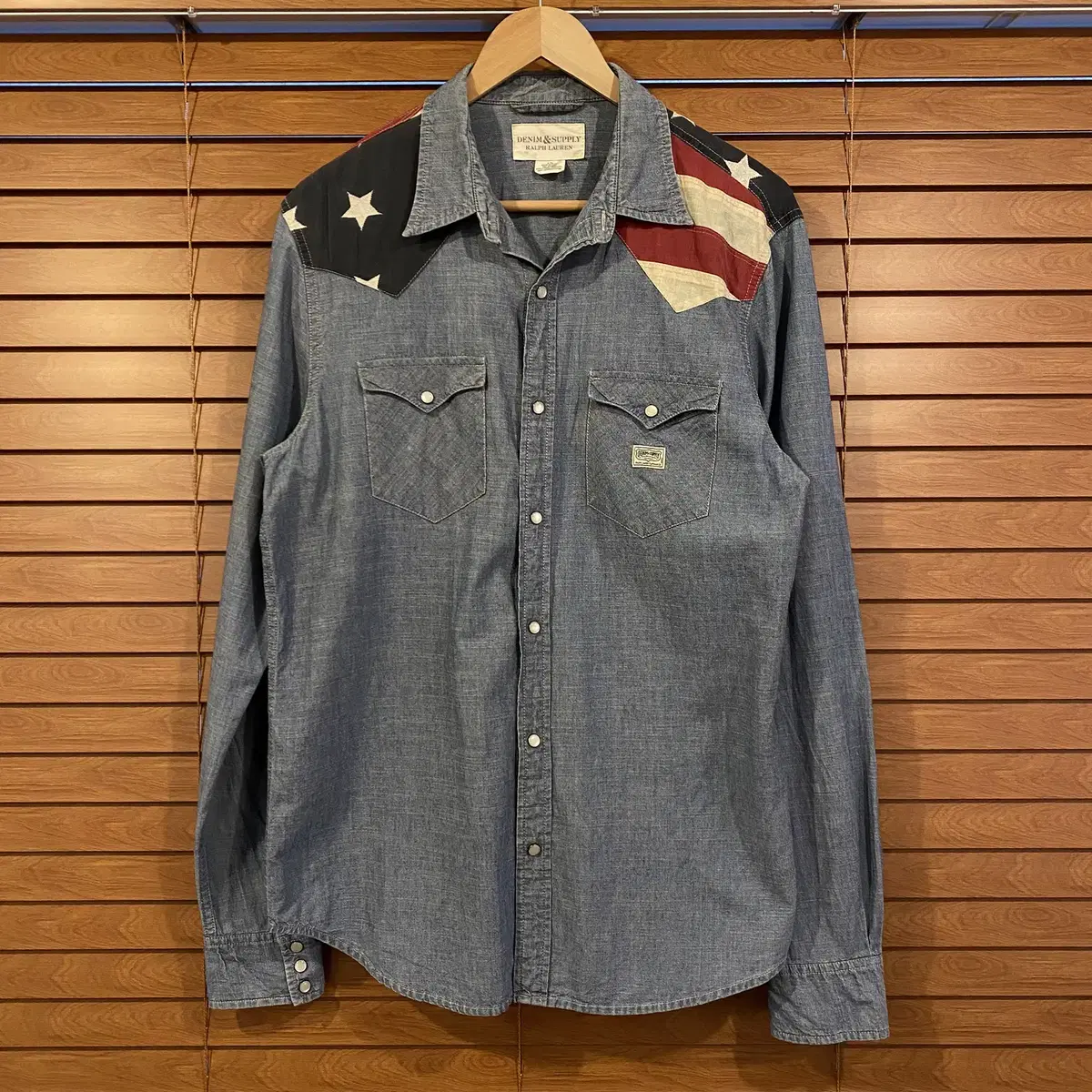 DENIM & SUPPLY 랄프로렌 성조기 샴브레이 셔츠