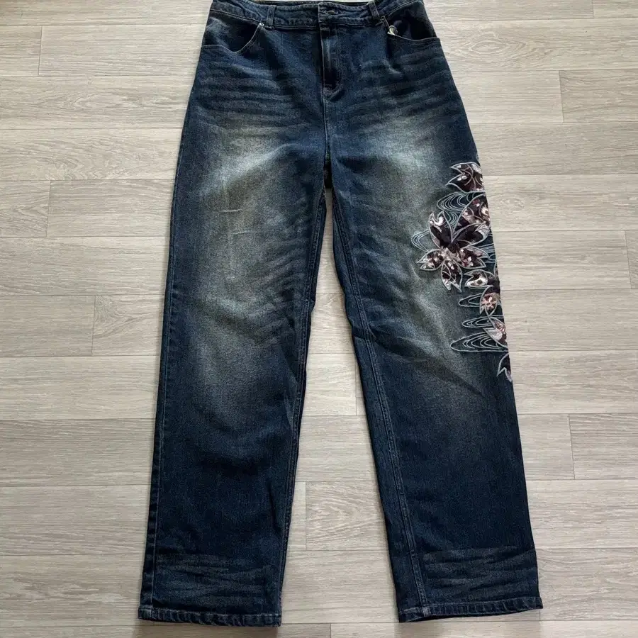 마사유 sakura denim pants(wide fit)