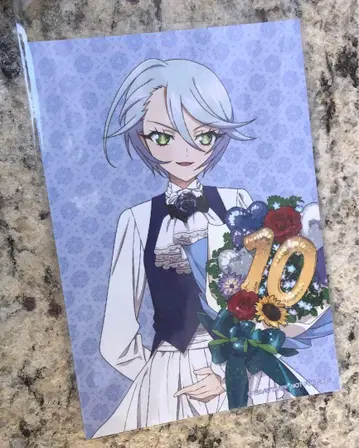 프리파라 10주년 기념 AMNIBUS 보라색 히비키 혜택 브로마이드