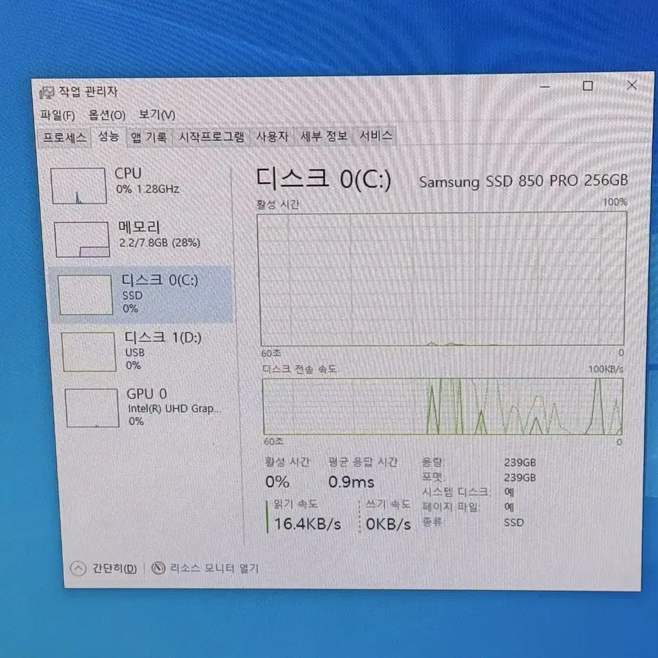 HP Prodesk 600 G4 미니 PC i3-8100T