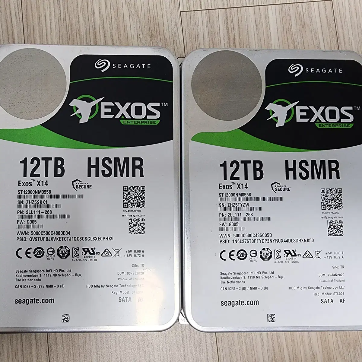 시게이트 EXOS(익소스) 12TB(테라) 델oem/HSMR 하드