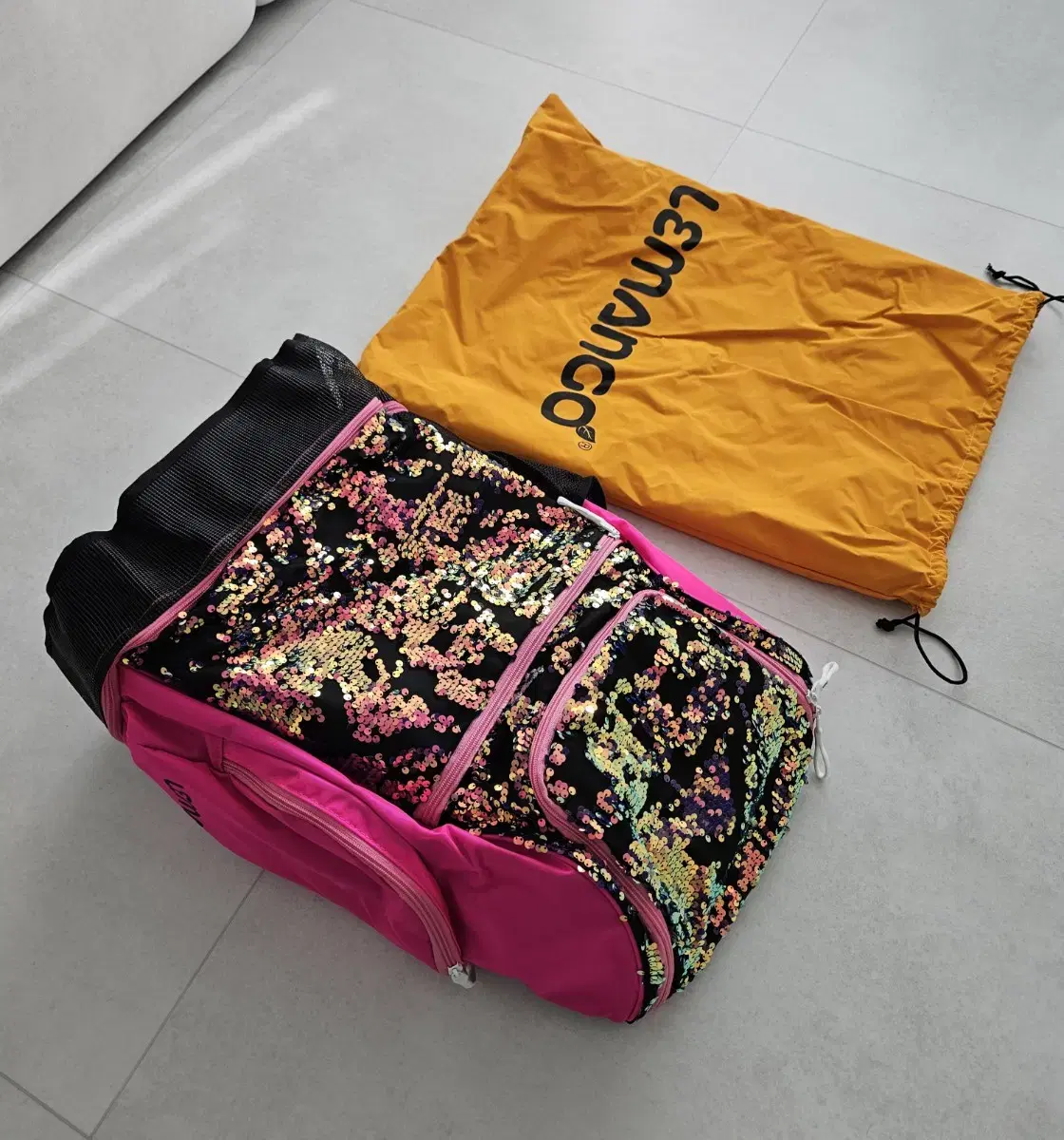 sooyoung, LeMango, Backpack, Healier, Pink, New, 48-liter, Yellow, Pouch+Diary