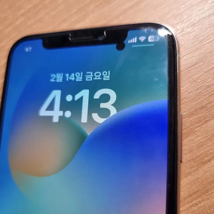 아이폰x 실버 화이트 64gb 멍