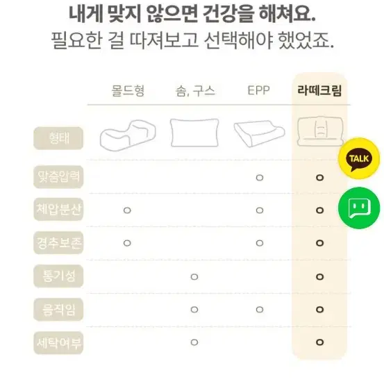 (곧 처분예정) 라떼크림 필로우, 경추 베개