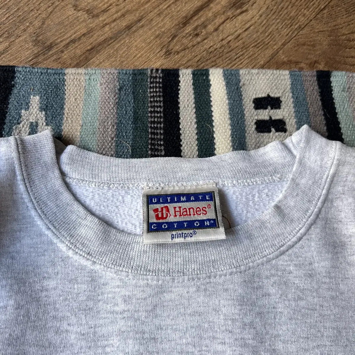 [L]90's Hanes USA 샌프란시스코 멜란지 스웻셔츠