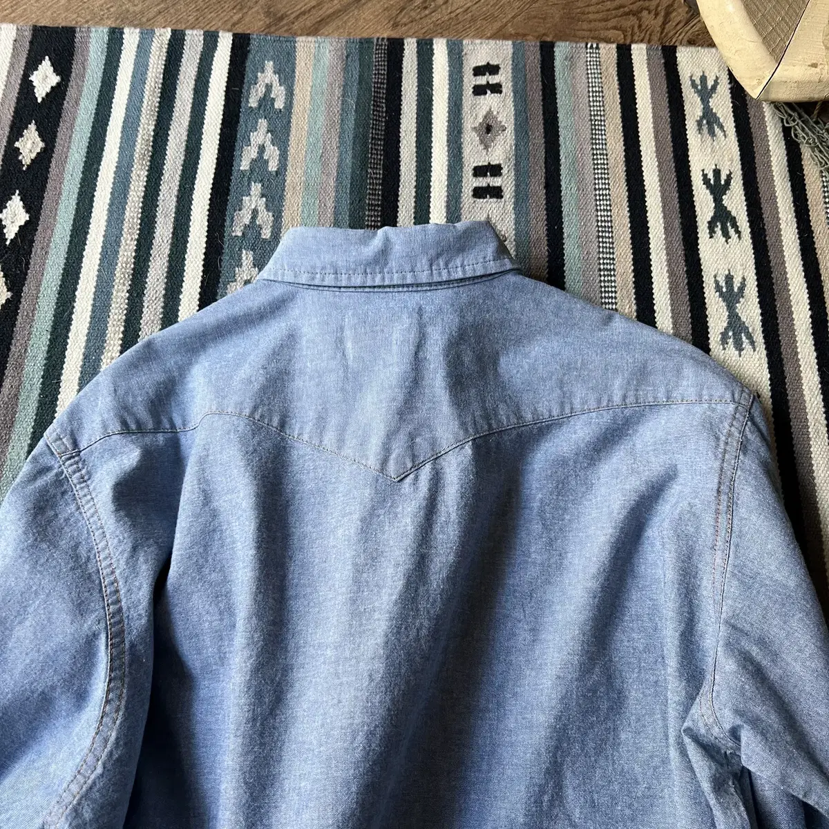 [XL]90's Wrangler USA 랭글러 샴브레이 웨스턴 셔츠