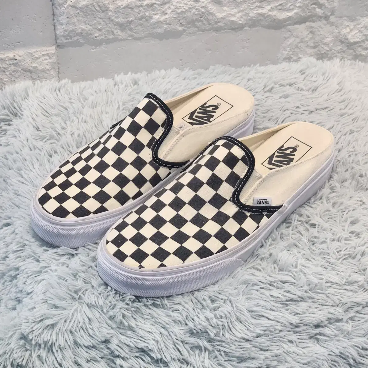 6z-21:반스 슬립온 뮬 체커보드 vans(250)-거의새거