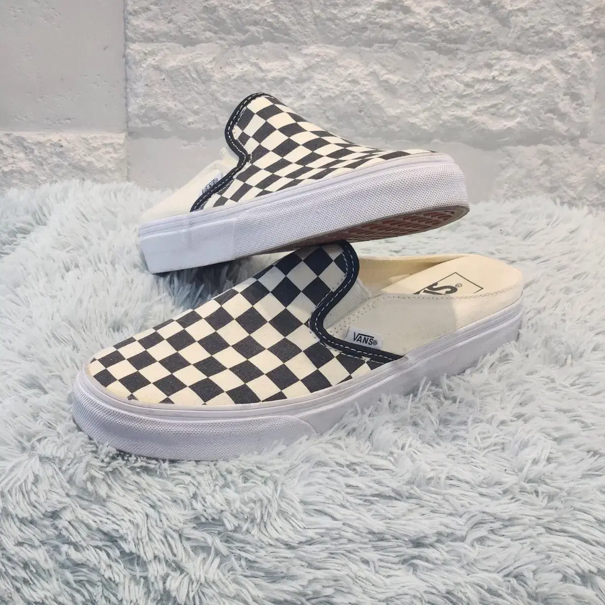 6z-21:반스 슬립온 뮬 체커보드 vans(250)-거의새거