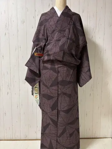 중요무형문화재 지정 본고장 유키 명주 삼잎 패턴 M2563