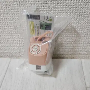 미니어처 전화기 오렌지-화이트