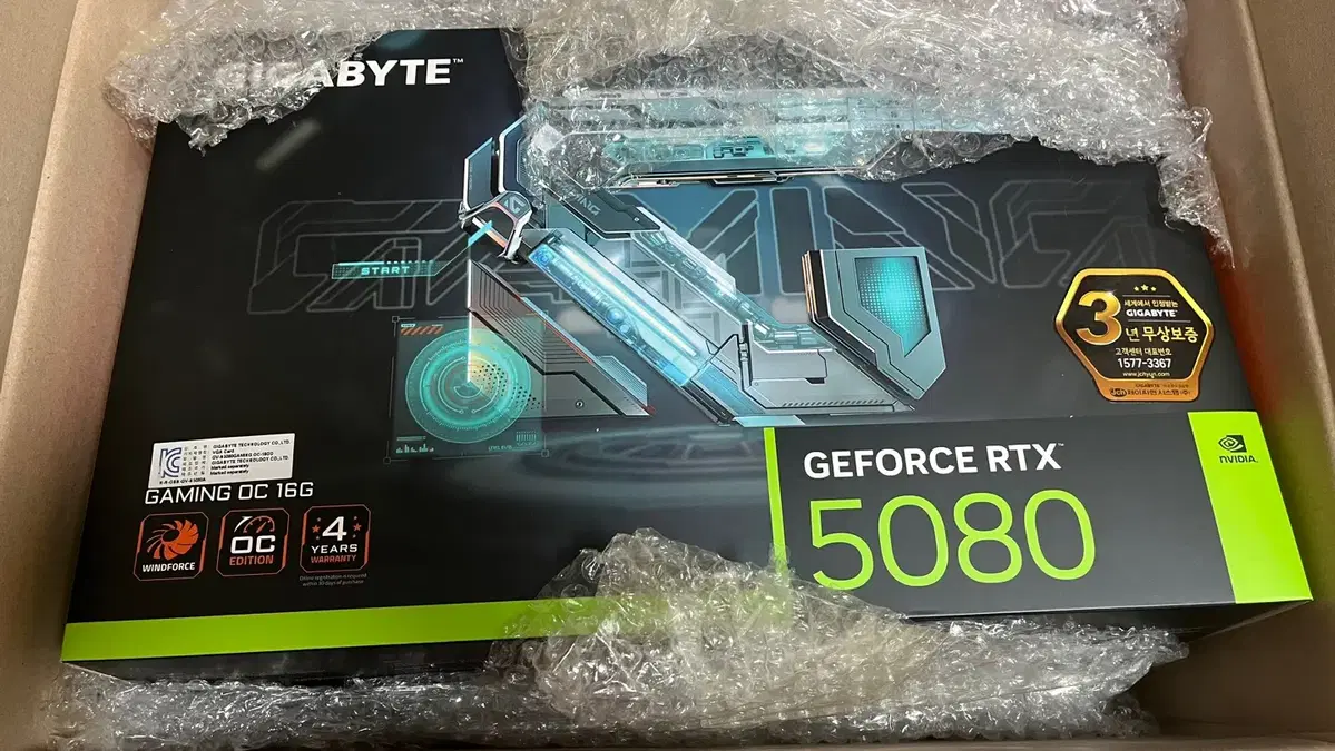 GIGABYTE RTX 5080 GAMING OC 미개봉