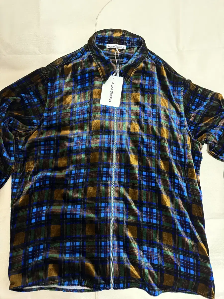 Acne Studios 23FW Check Silk Shirt 48