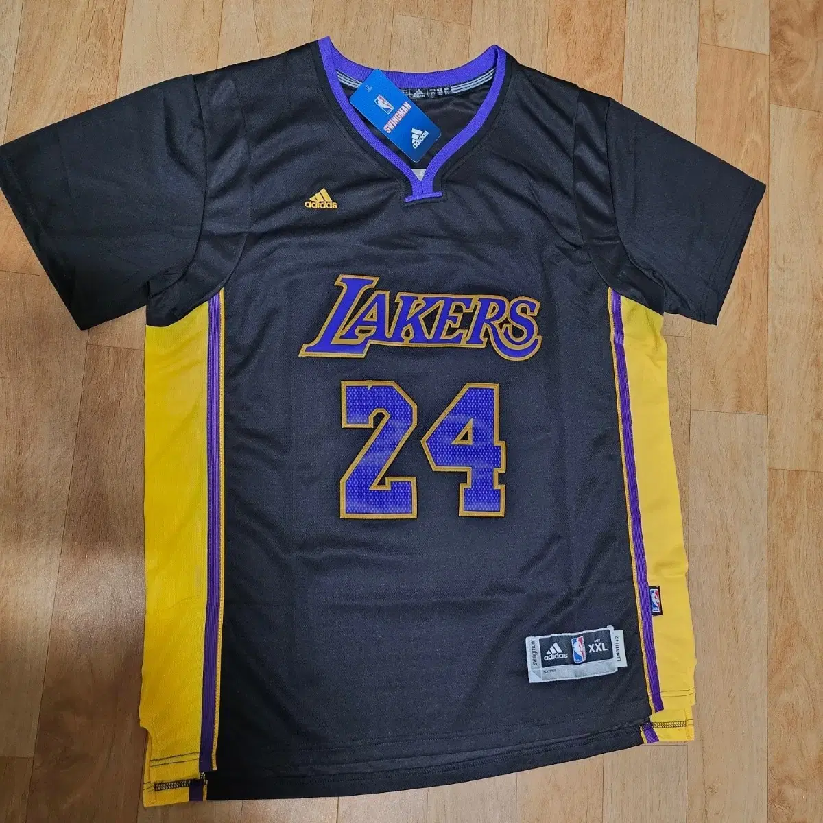 아디다스 LA Lakers 레이커스 코비 농구 스윙맨 저지 유니폼 XXL