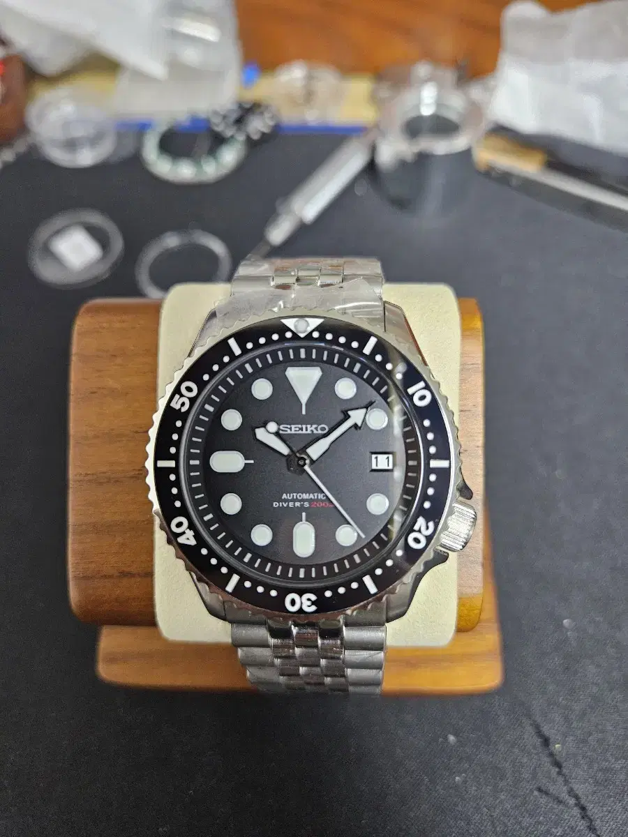 세이코 커스텀 skx mod 오토매틱 다이버워치