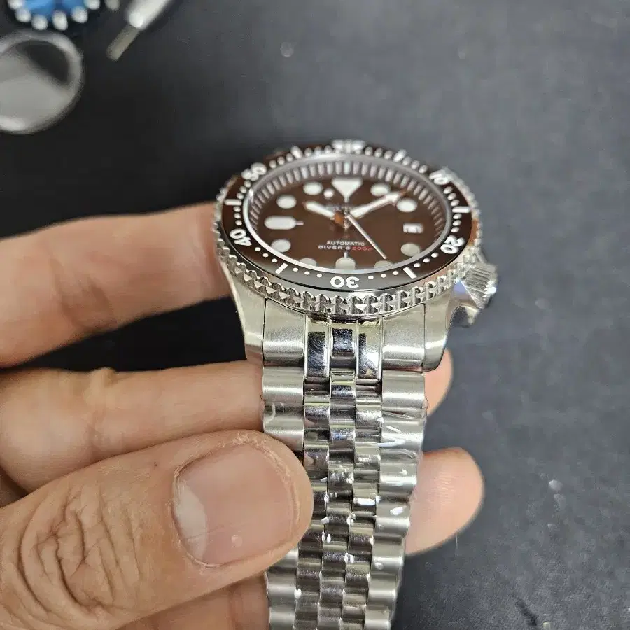 세이코 커스텀 skx007 mod 오토매틱 다이버워치