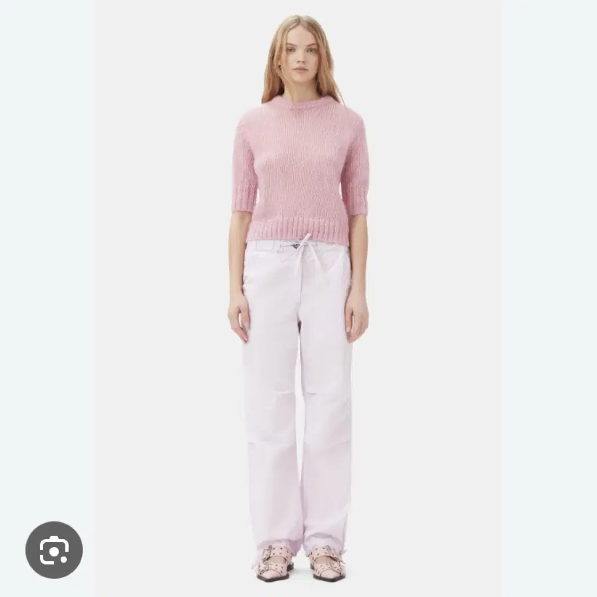 가니 드로우스트링 팬츠 라일락 drawstring trousers