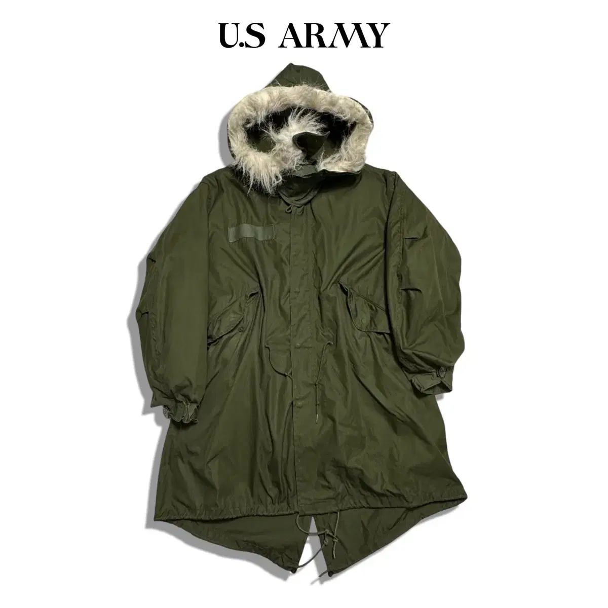 S U.S ARMY M65 피쉬테일 후드 개파카