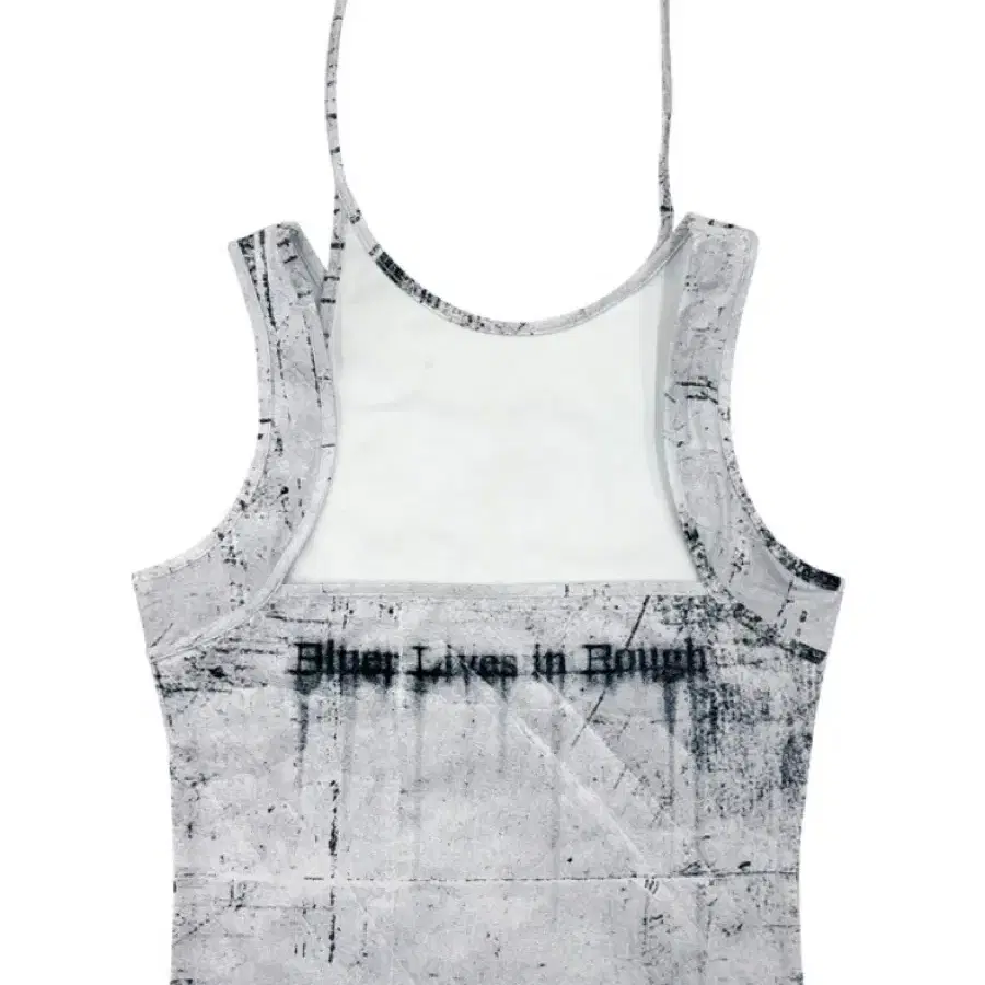 BLR PRINTED WHITE SLEEVELESS