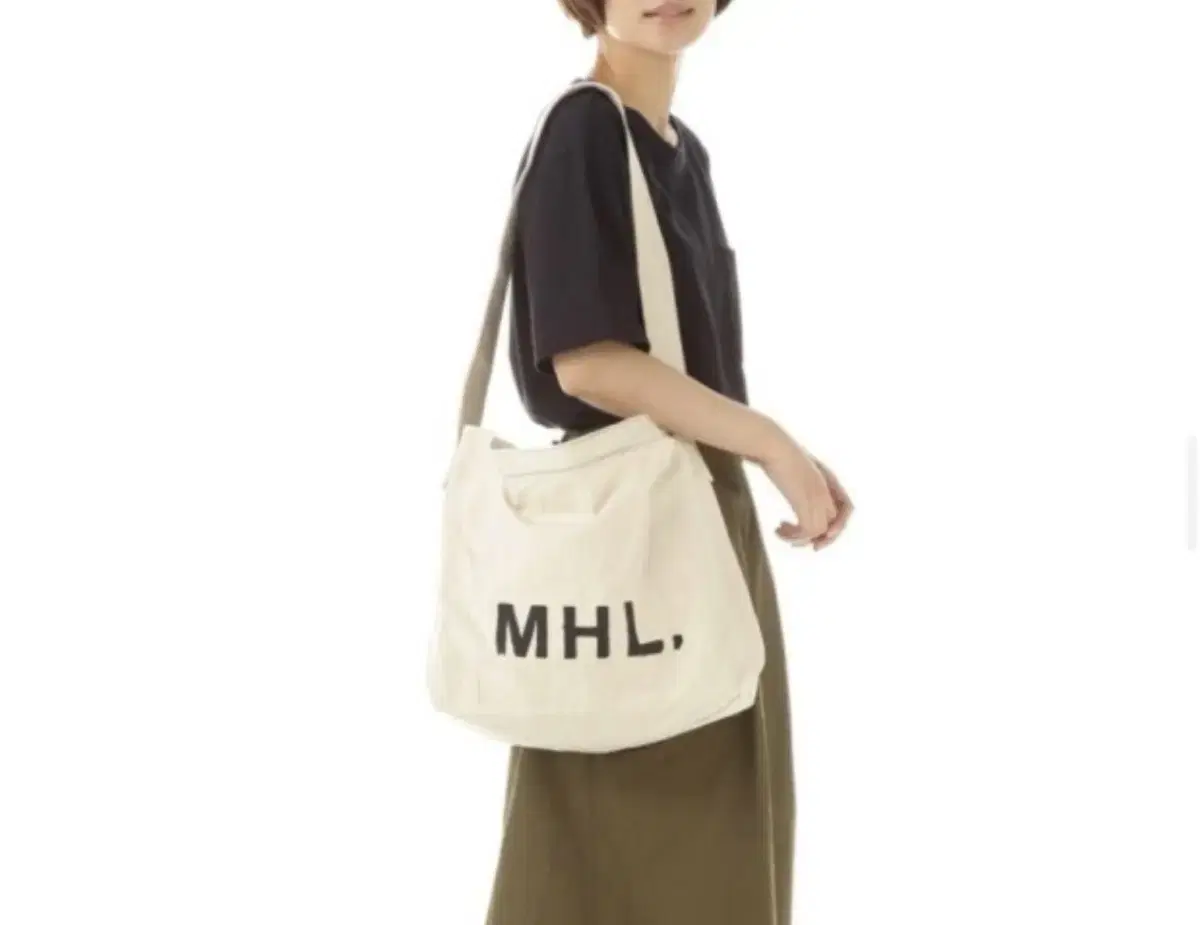 MHL 마가렛호웰 리넨 캔버스 가방