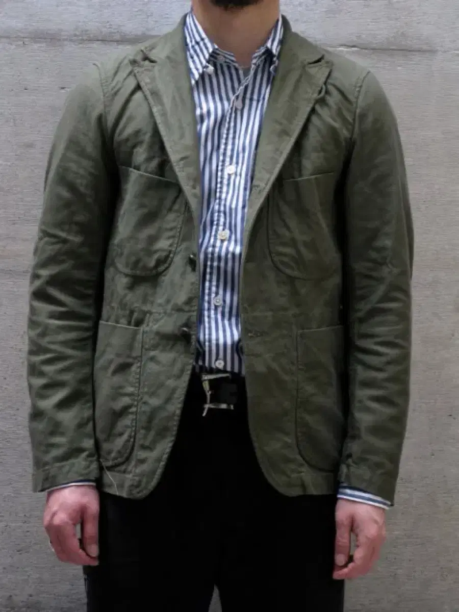 24FW Bedford Jacket B - Olive Cotton HB