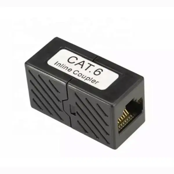 RJ45 I형 커플러 CAT6 블랙