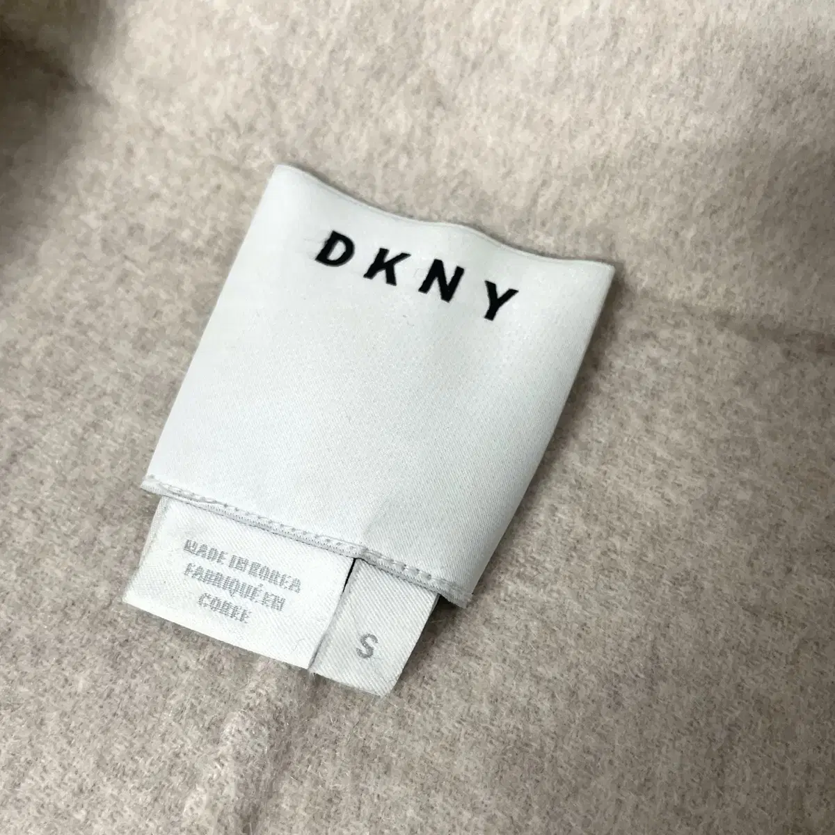 DKNY 도나카란 뉴욕 캐시미어 혼방 울 코트