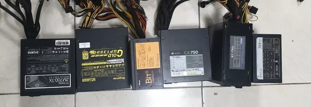 컬러플 커세어 잘만 BIT 1250W ~700W 고급파워 여러종류 팝니다