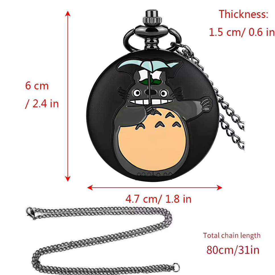 토토로 엔틱 회중시계 목걸이
