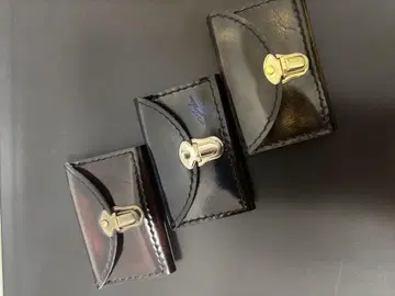 닉스 바람 유리 가죽 명함지갑 카드 케이스