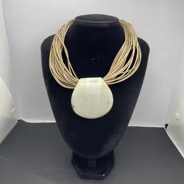 042 소뿔 천연 소재의 로프 목걸이