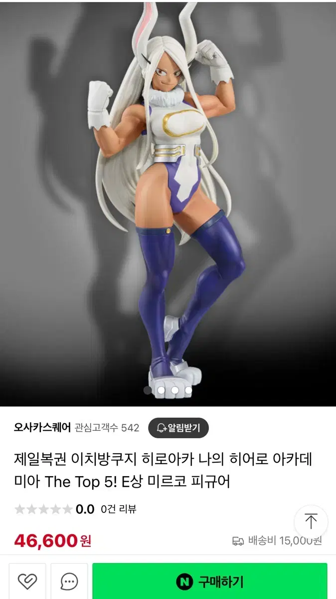 (일괄)히로아카 제일복권 H상 미르코 피규어 등