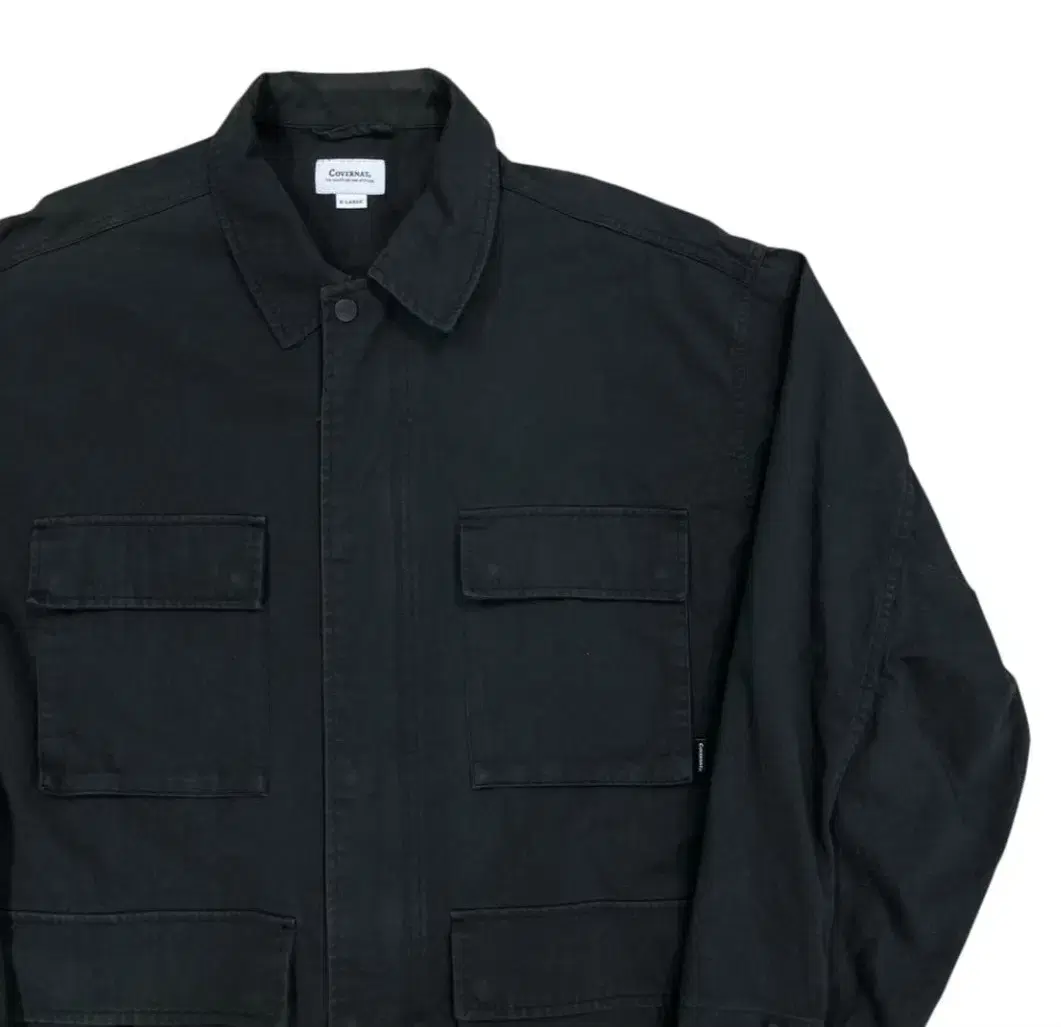 Cover낫멀티 Pocket Black Field Jacket