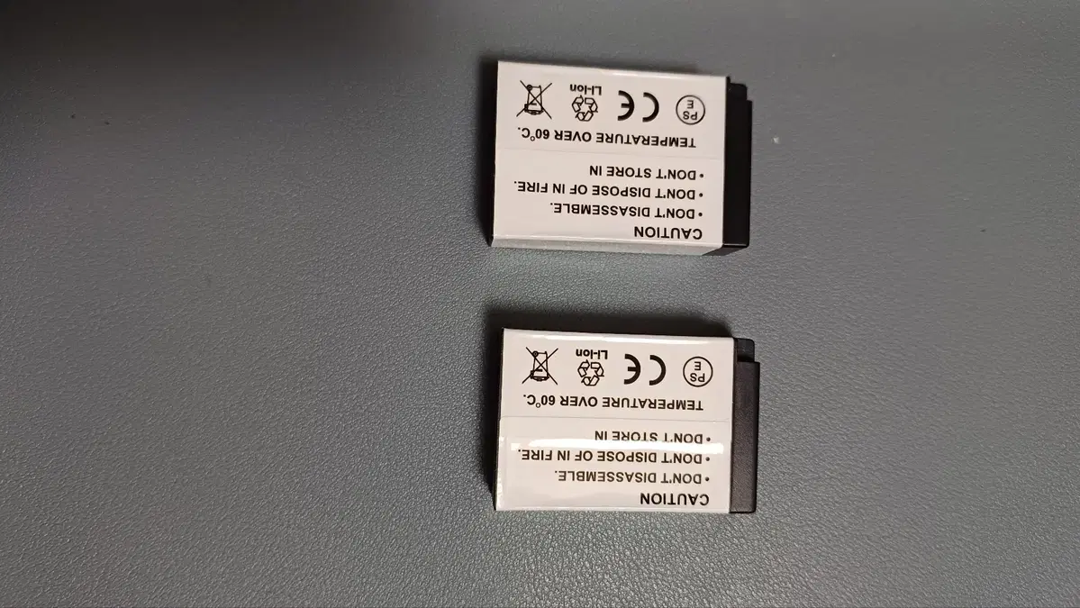 Two Canon RP-compatible batteries