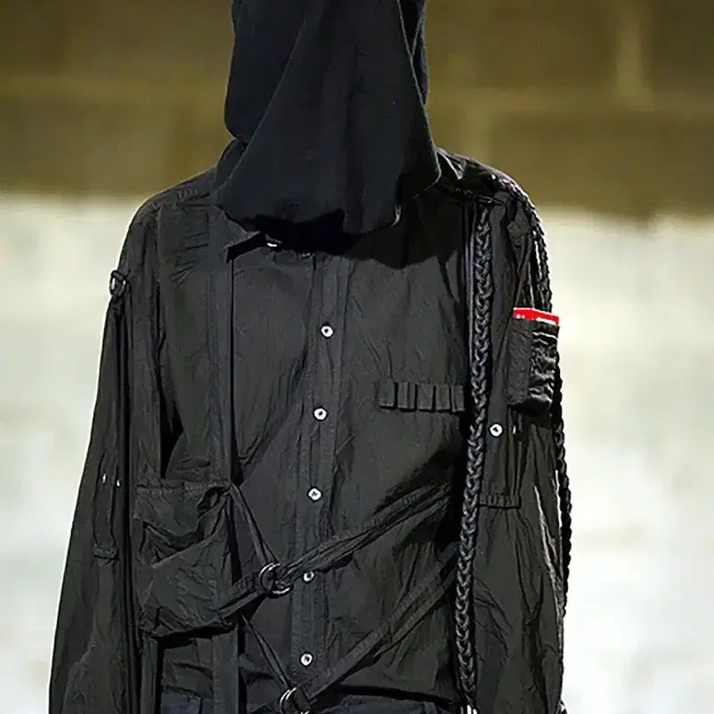 [46] 라프시몬스 아카이브 리덕스 카고 본디지 셔츠