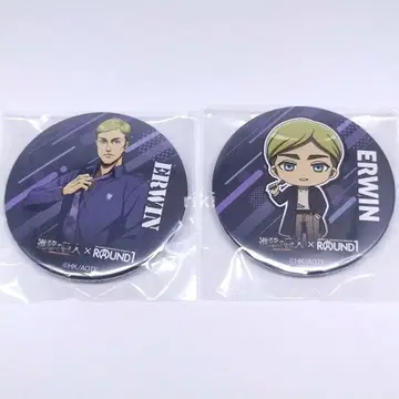 진격의 거인 라운드원 캡슐 토이 가챠 캔뱃지 엘빈 SD