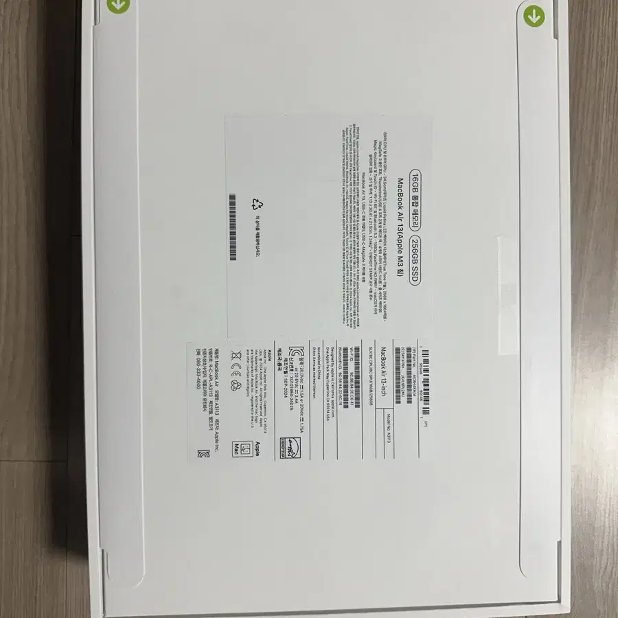 맥북AIR(M3) 13인치 16GB 256SSD