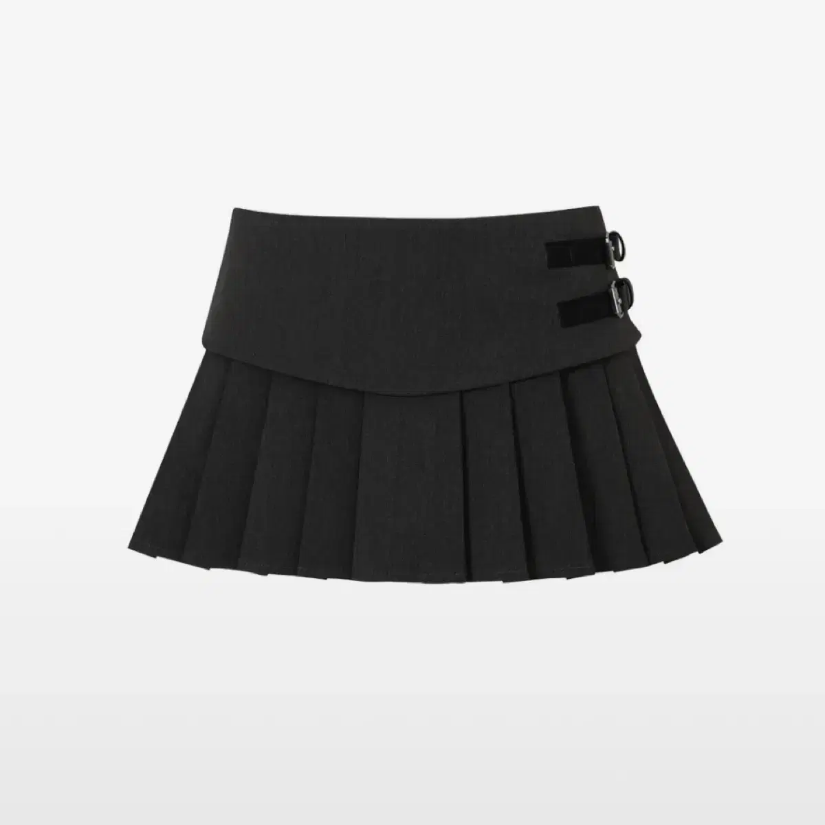 페인오어플레져 PLEATS SKIRT charcoal 미니스커트새상품s