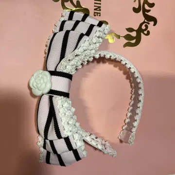 쁘띠 쉐리 카멜리아 코프렛 리본 머리띠