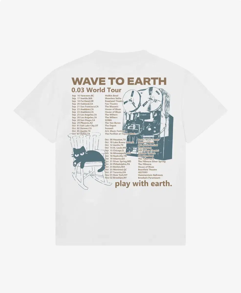 Wave to Earth Waves TWS North American Tour Concert T-Shirt