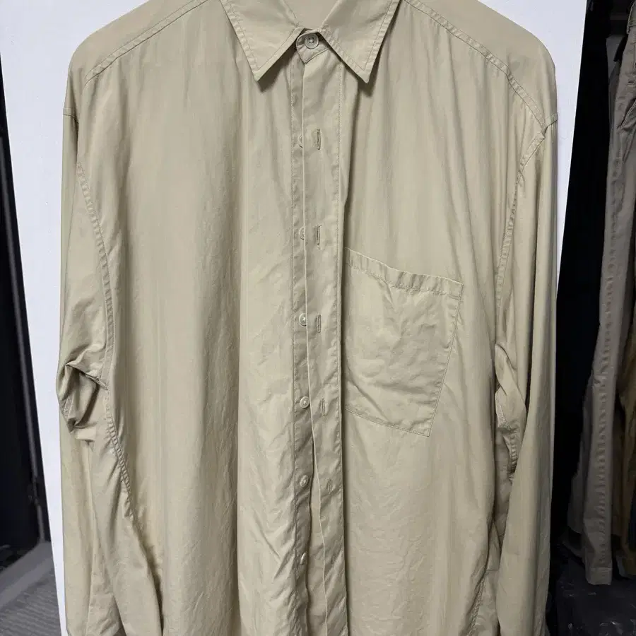 오라리 WASHED FINX TWILL BIG SHIRTS (5)