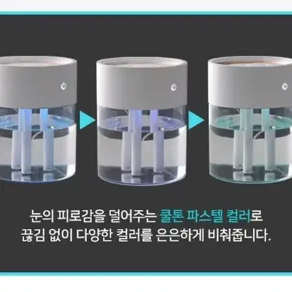 0215 (새상품) 초음파 3구 저소음 미니가습기 2L - 15200원