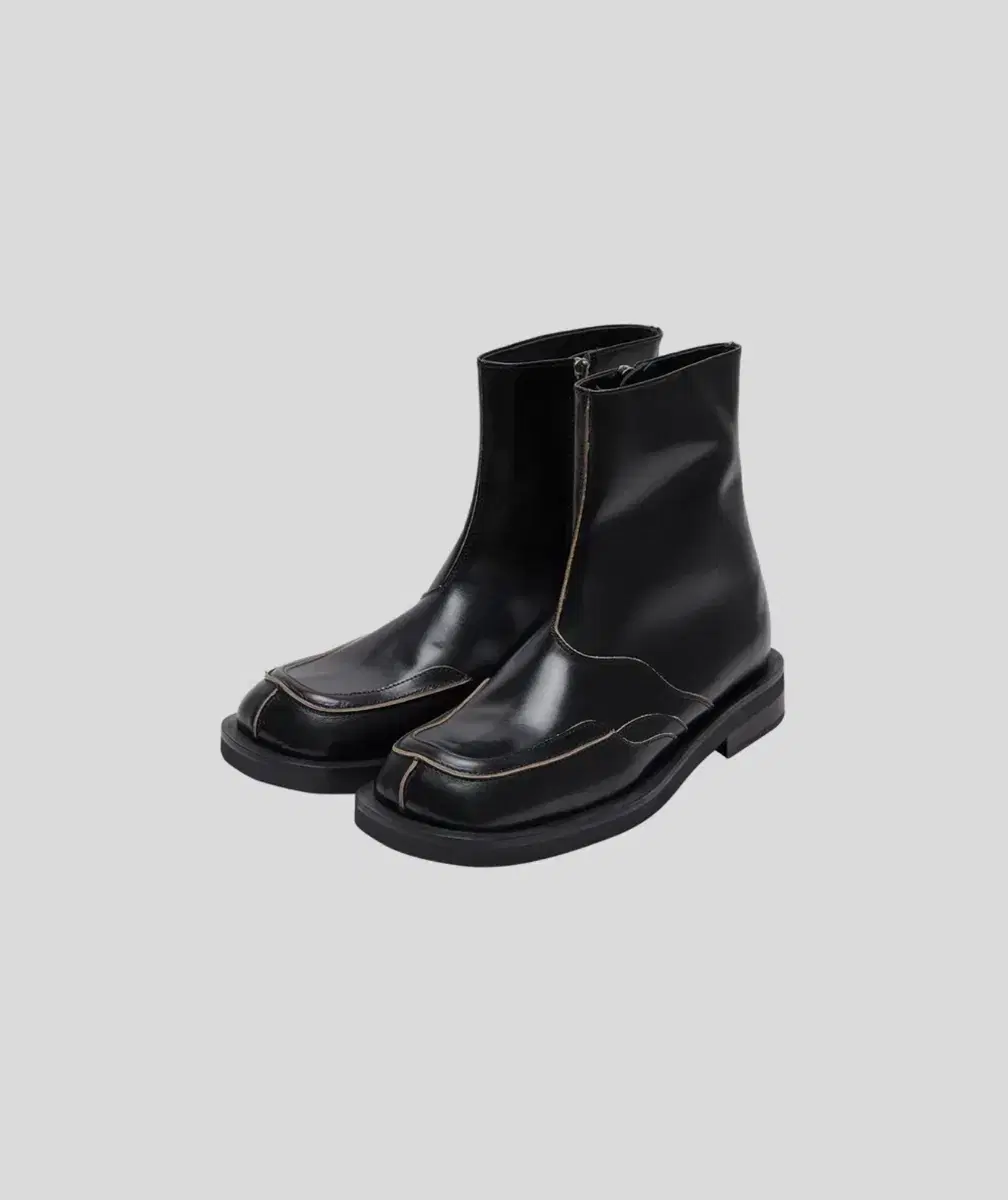 [Anderson Belle] Dane Square Toe Chelsea Boots aaa308m(BLACK)