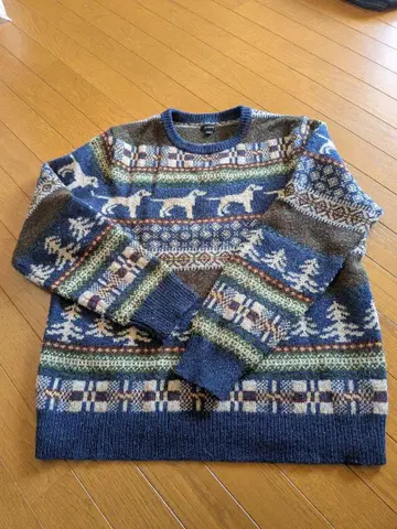 J CREW 노르딕 무늬 스웨터 L