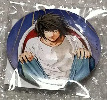 DEATH NOTE 제비뽑기당 데스노트 캔뱃지 L 엘르