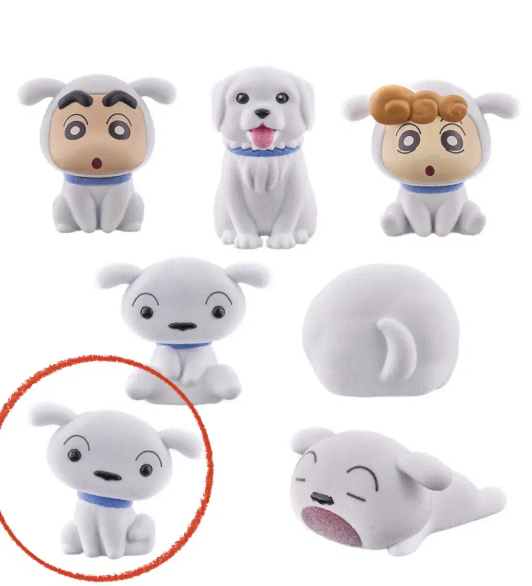 Selling of Crayon Shin-chan White Douy Gacha Figures