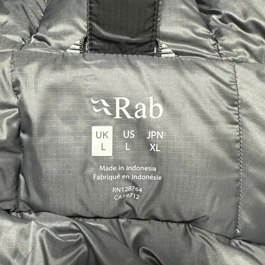 RAB 랩 경량 패딩 뉴트리노 프로 블랙 US L 재팬 XL