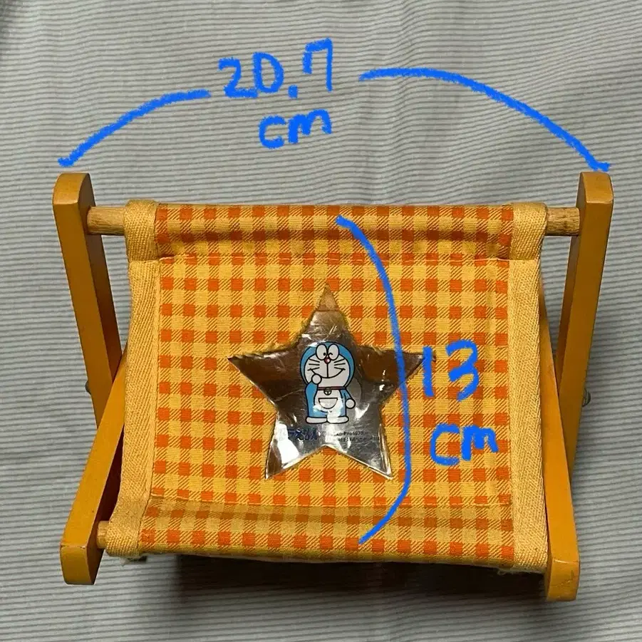 고전 도라에몽 빈티지 체크 접이식 수납함 정리함 굿즈 양도