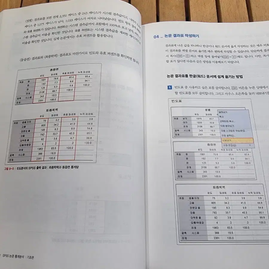 한번에 통달하는 SPSS 분석 방법